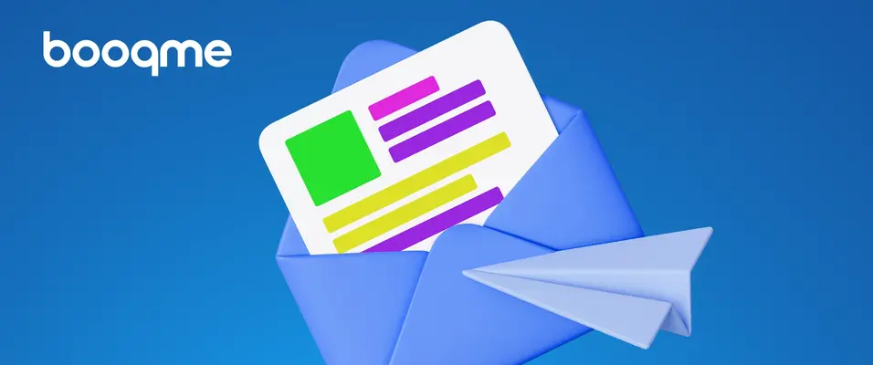 Obálka s emailom, ktorý má vlastný dizajn